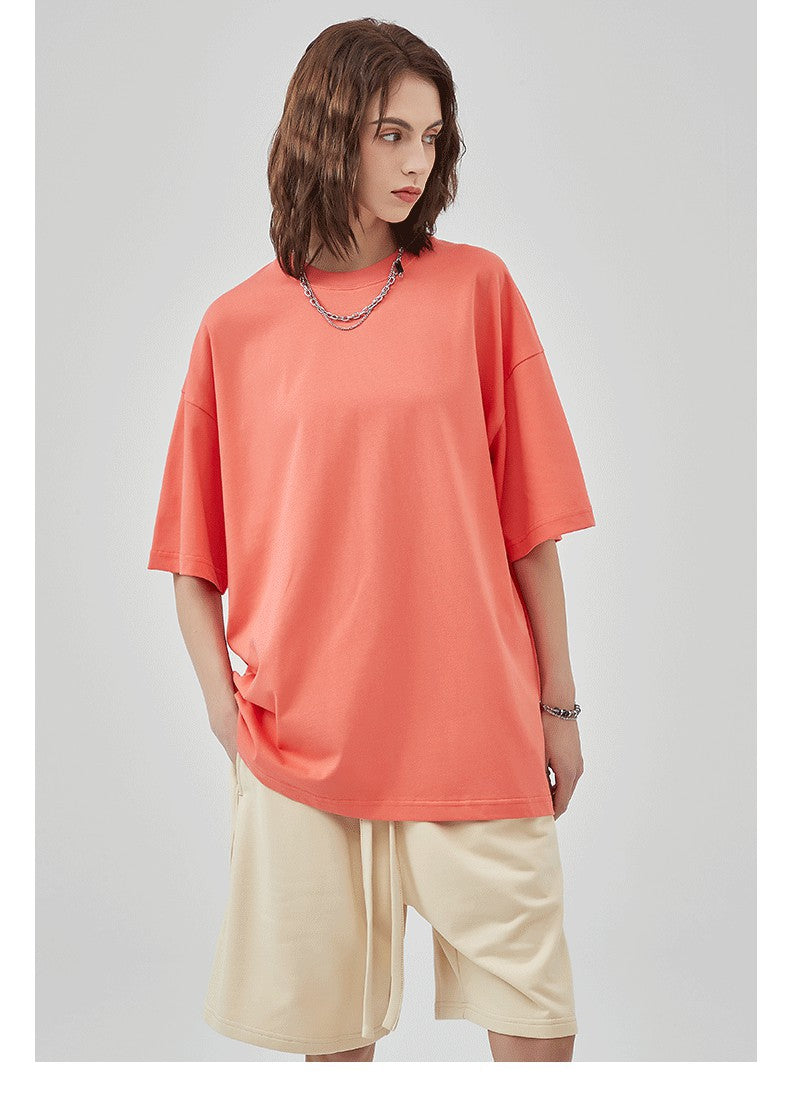 Yaviora 230G Double Yarn Pure Cotton Short-Sleeve T-Shirt
