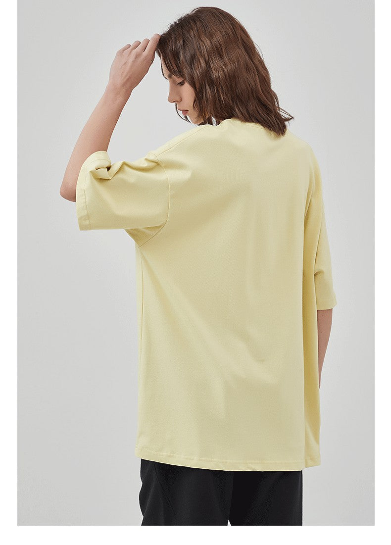 Yaviora 230G Double Yarn Pure Cotton Short-Sleeve T-Shirt