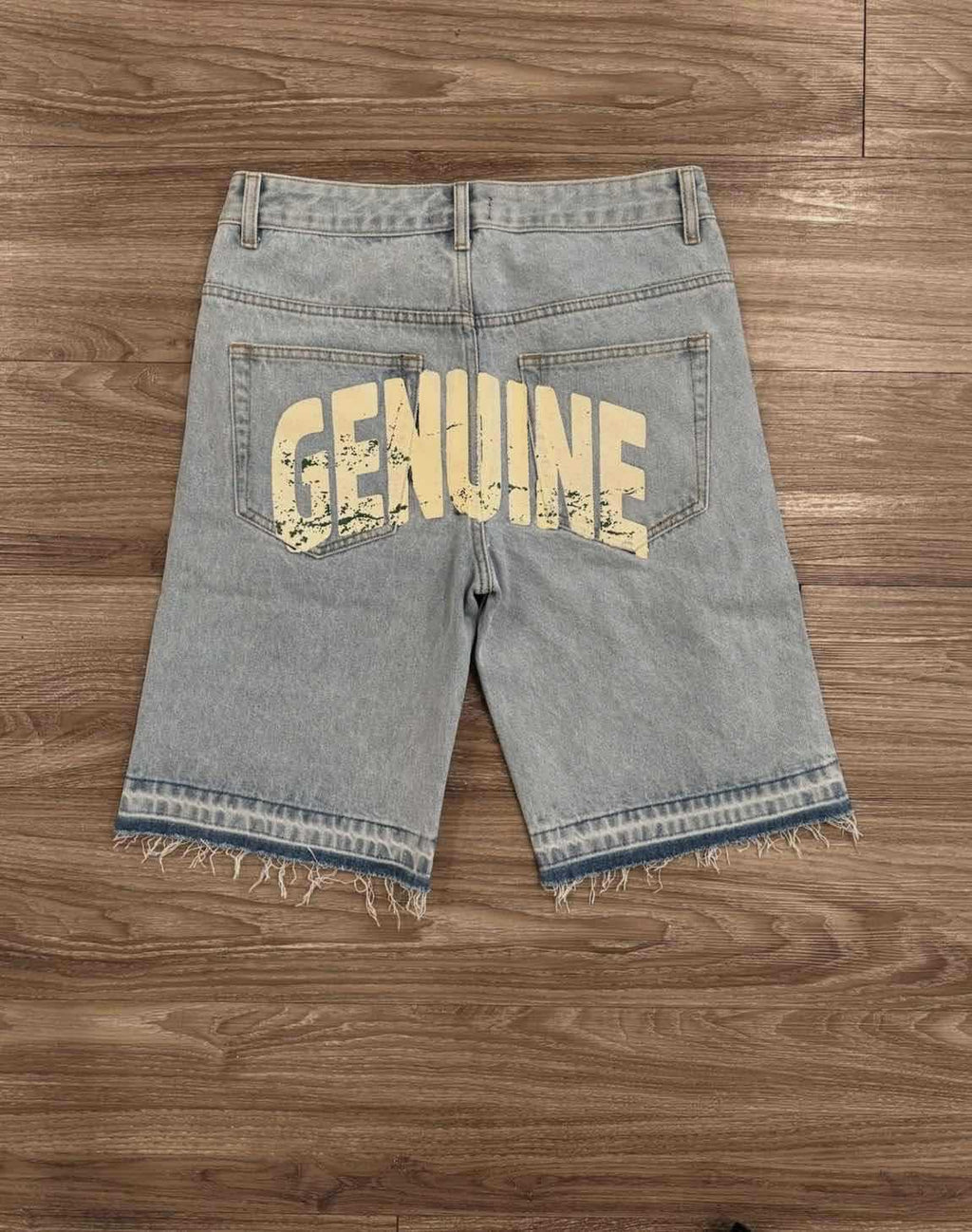 Full rhinestone hip-hop cross hot-fix denim shorts