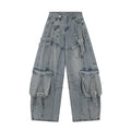 YAVIORA Distressed Utility Jeans