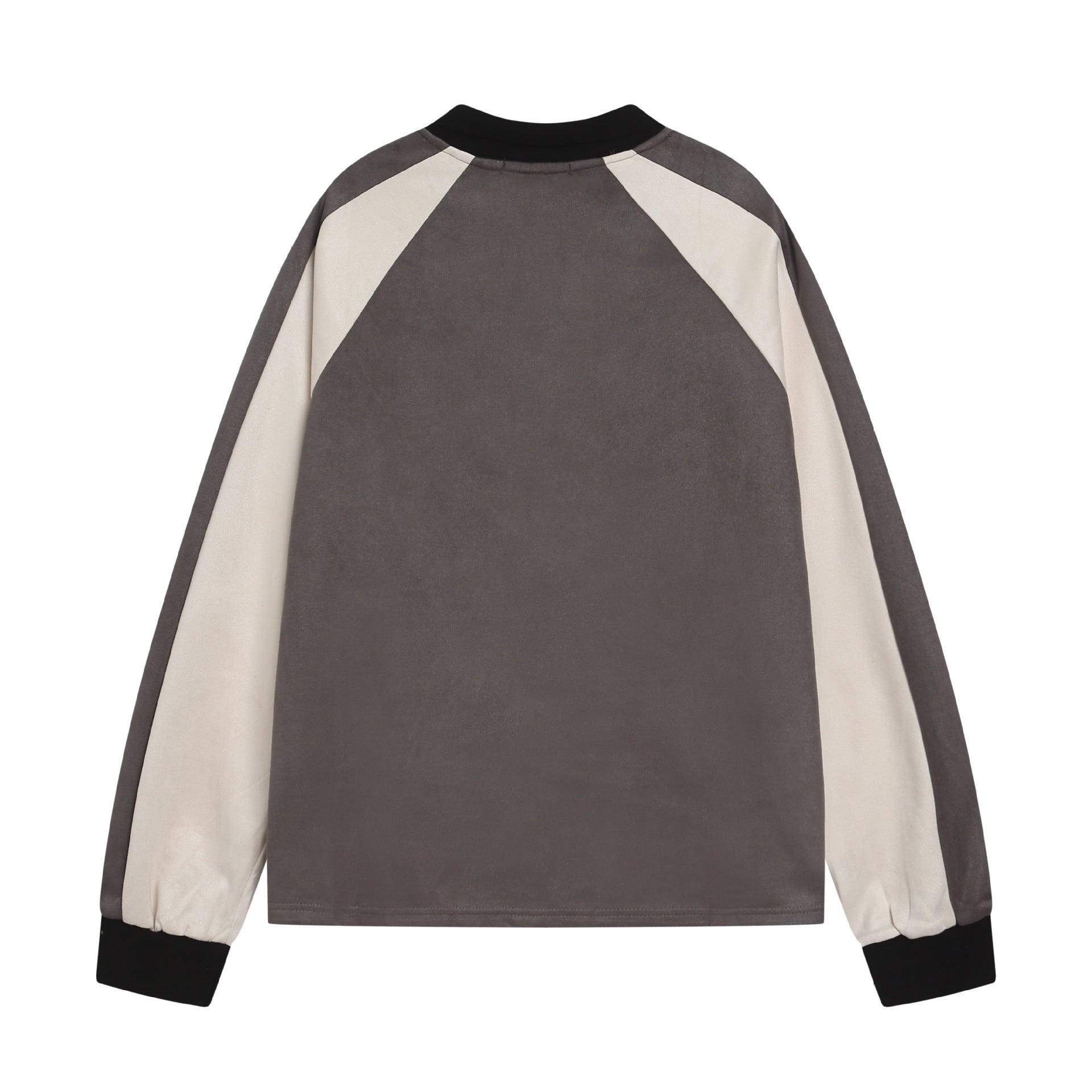 YAVIORA Color Block Embroidered Sports Sweatshirt