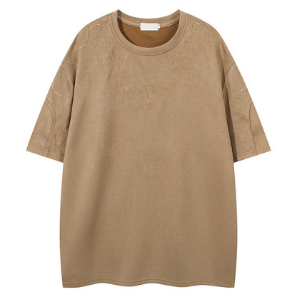 YAVIORA Suede Thorn Tee