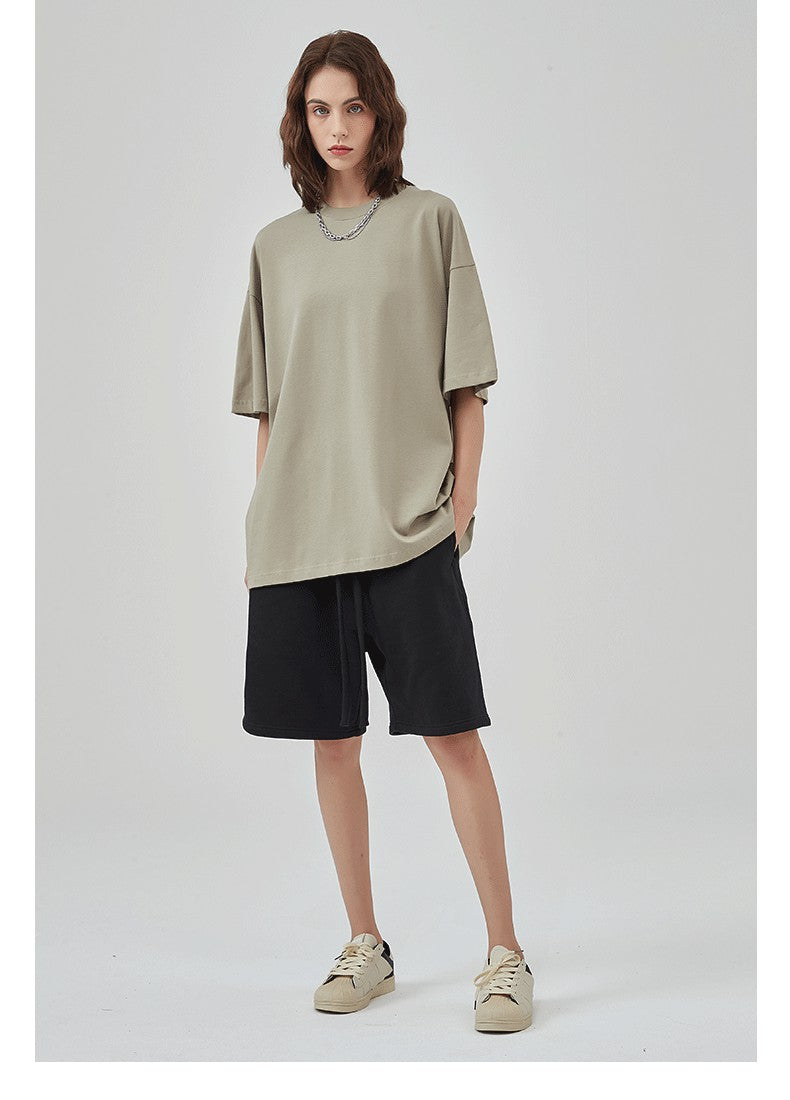 Yaviora 230G Double Yarn Pure Cotton Short-Sleeve T-Shirt