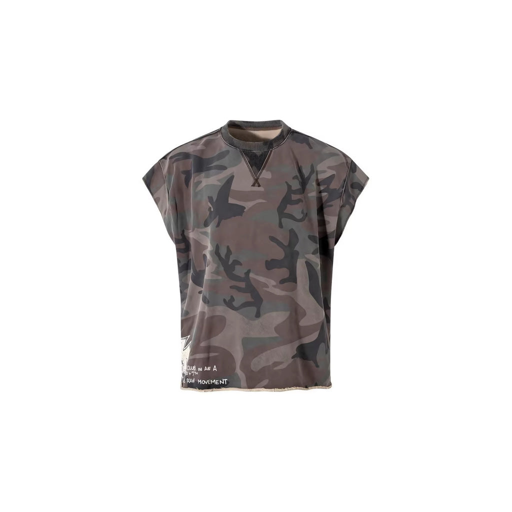 YAVIORA Camouflage Small V-Neck Tank Top