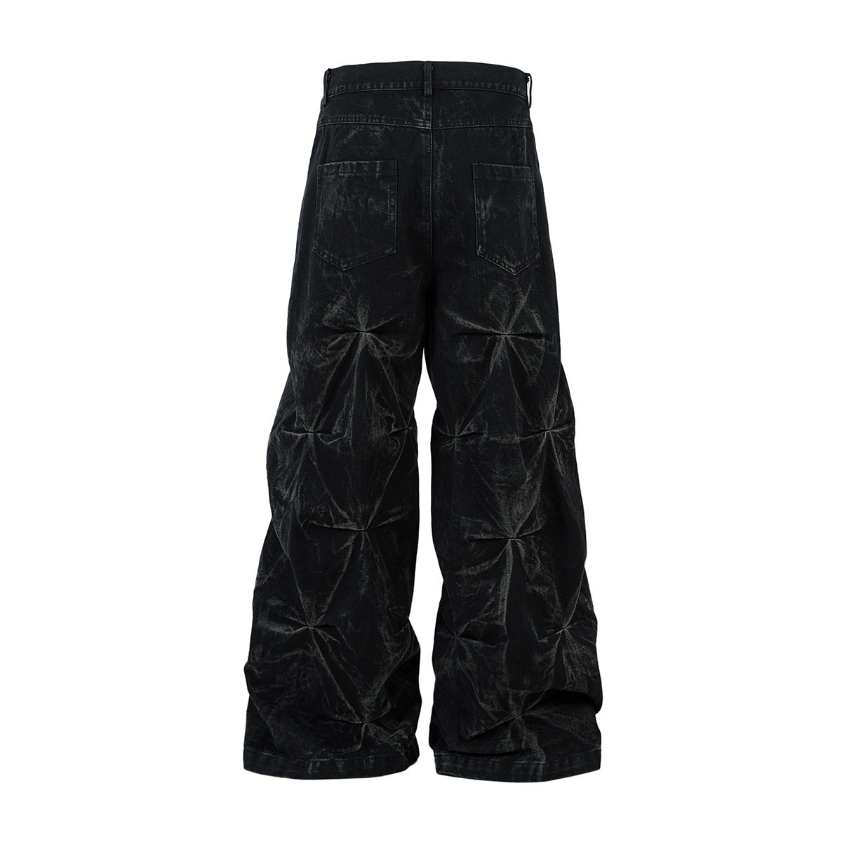 YAVIORA Weite Faltenjeans