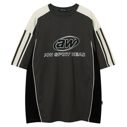 YAVIORA Letter Print Tee