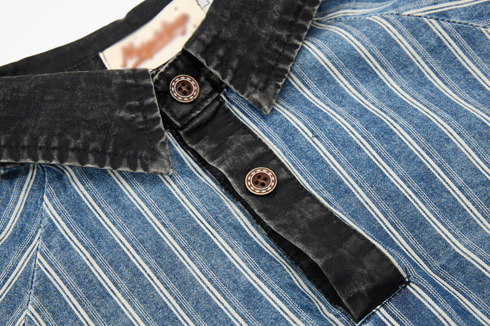 YAVIORA Letter-Embroidered Polo Shirt