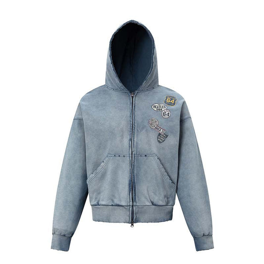 Sweat à capuche imprimé YAVIORA