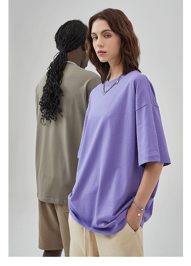 Yaviora 230G Double Yarn Pure Cotton Short-Sleeve T-Shirt
