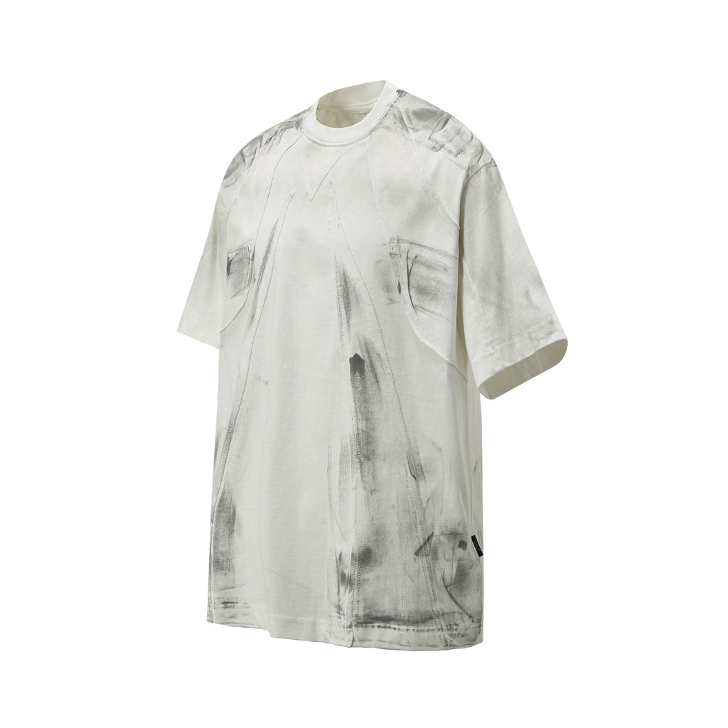 YAVIORA Deconstructed Patchwork Tee