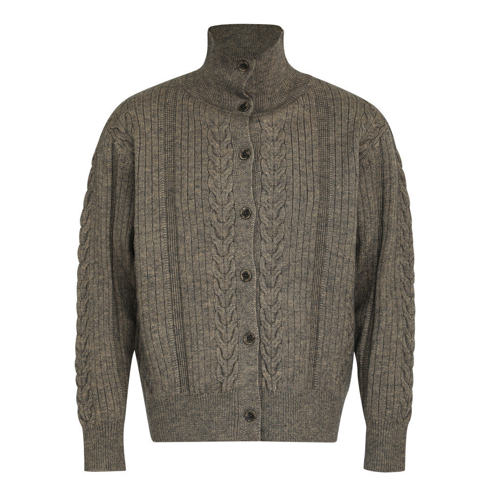 Cardigan en tricot torsadé YAVIORA