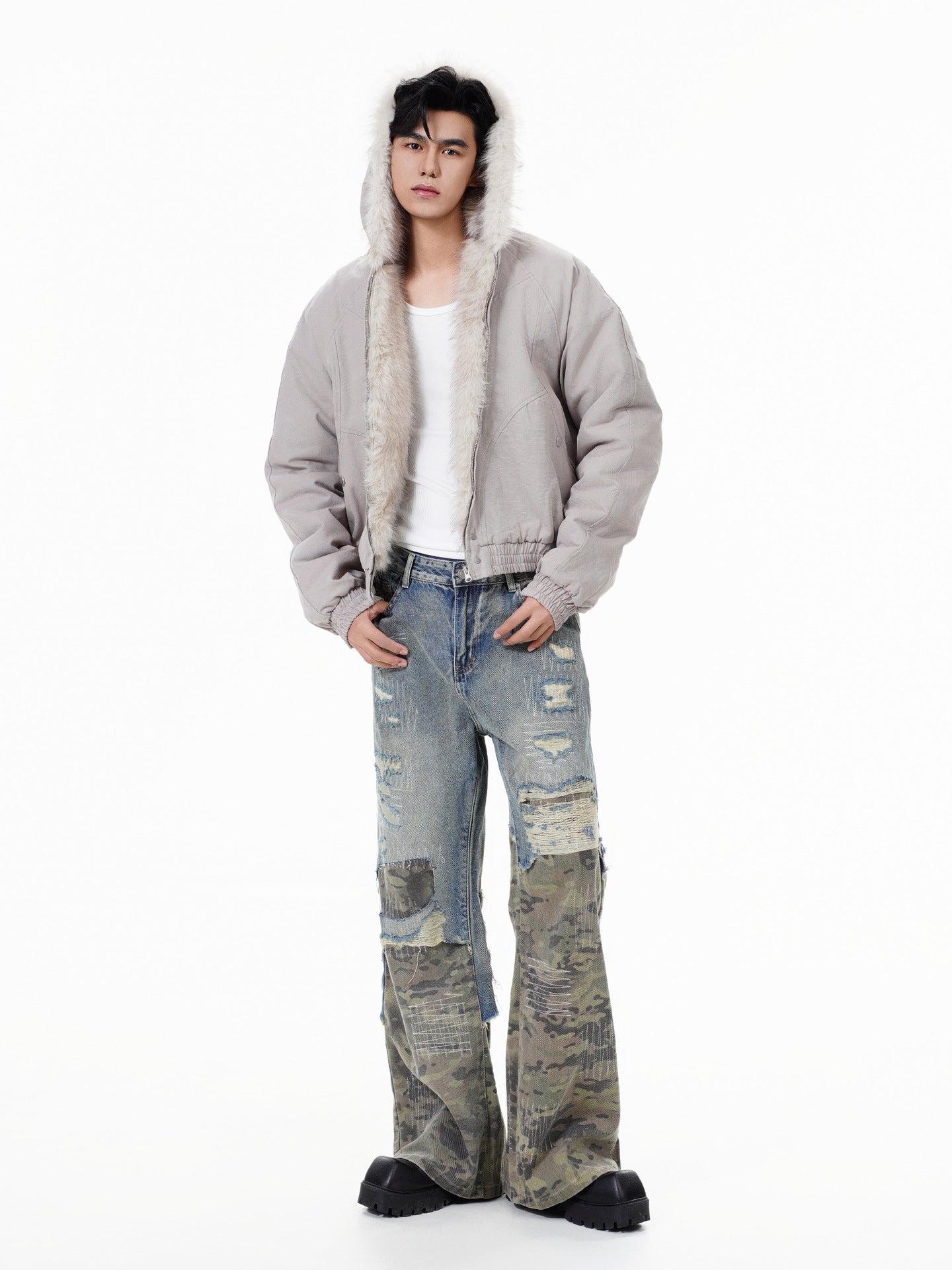 YAVIORA Eagle Hooded Puffer