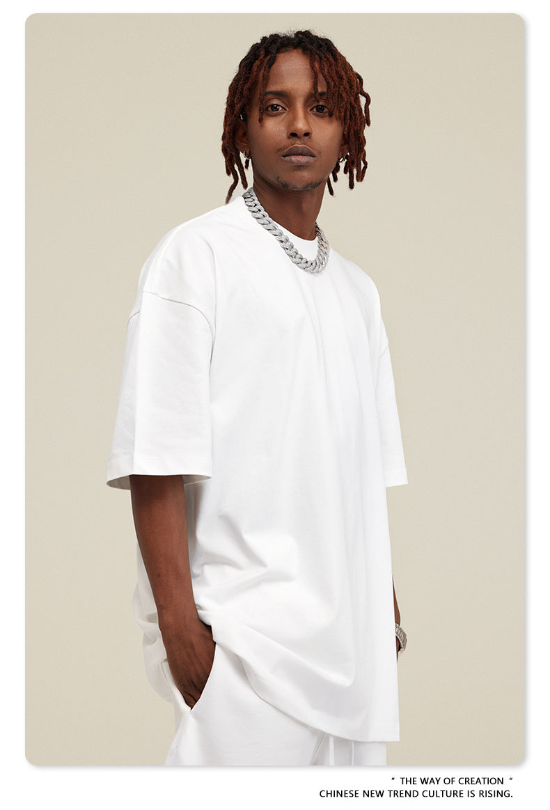 Yaviora Summer American Style Solid Color Loose T-Shirt