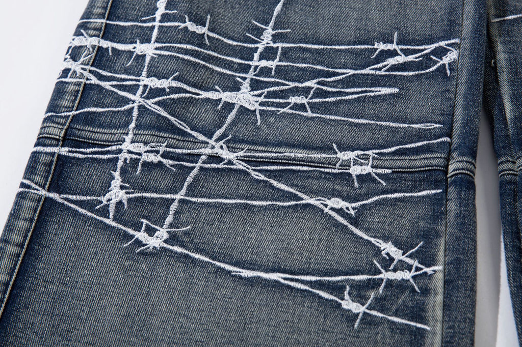 YAVIORA Multi-Pocket Workwear Denim Jeans