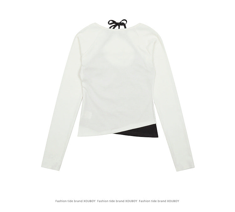 YAVIORA Halter Neck Layered Tee