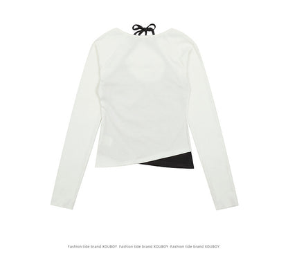 YAVIORA Halter Neck Layered Tee