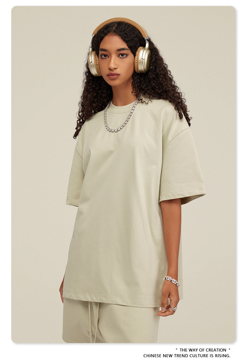 Yaviora Summer American Style Solid Color Loose T-Shirt