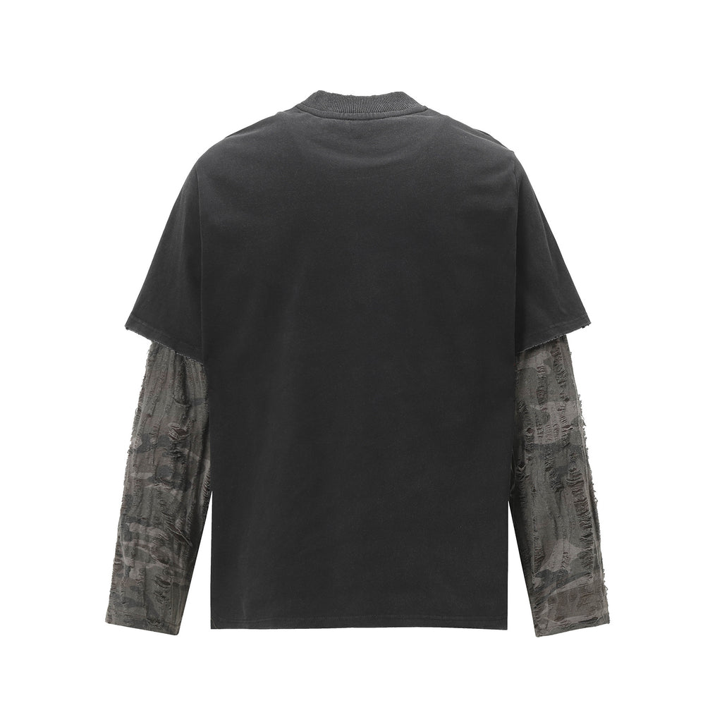 YAVIORA Distressed Layered Longsleeve