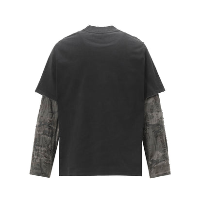 YAVIORA Distressed Layered Longsleeve