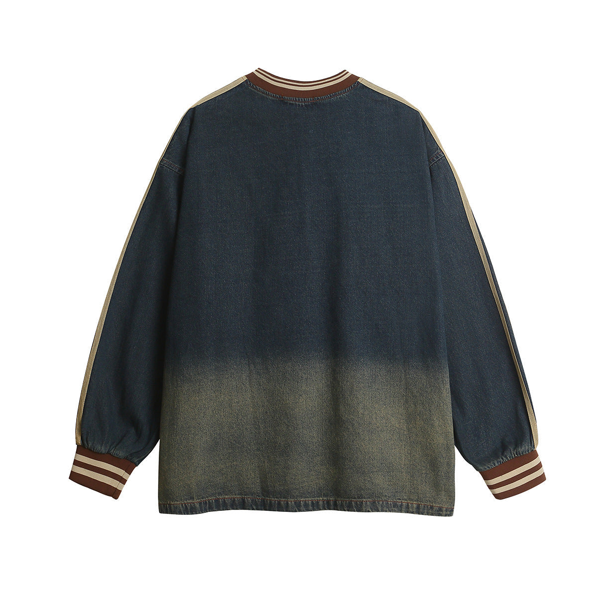 Sweat à capuche en jean brodé YAVIORA