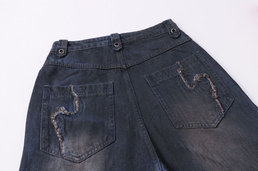 YAVIORA Painted Wash Jeans