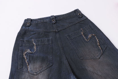 YAVIORA Painted Wash Jeans