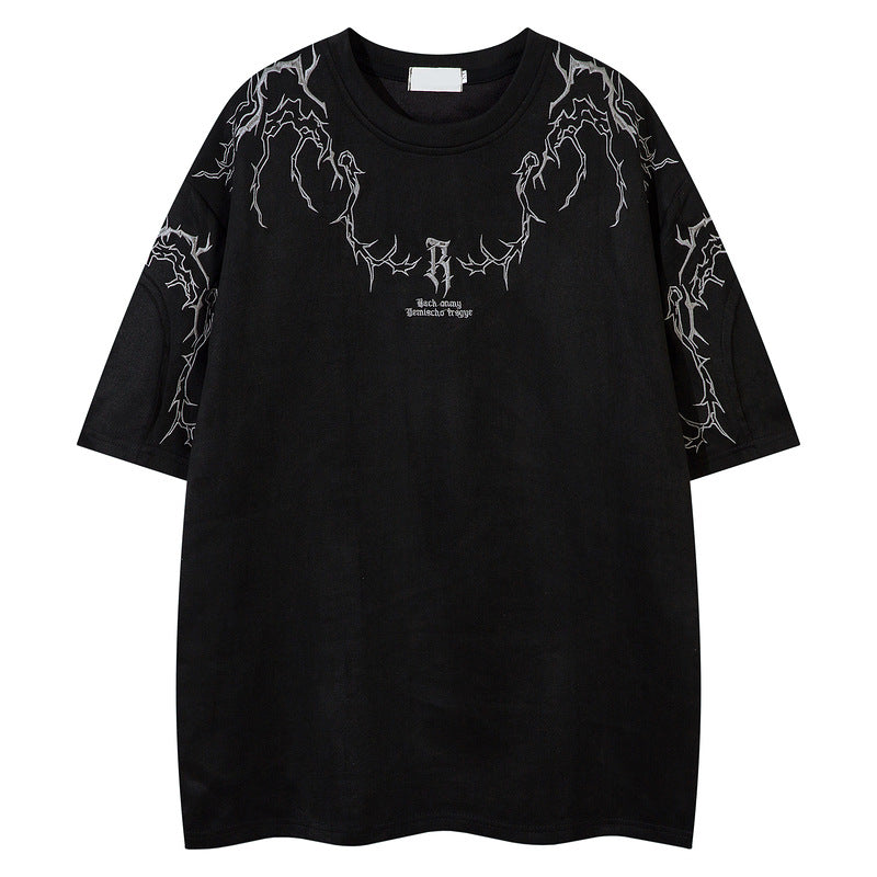 YAVIORA Suede Thorn Tee
