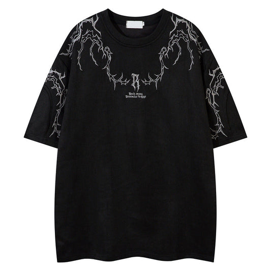 YAVIORA Suede Thorn Tee