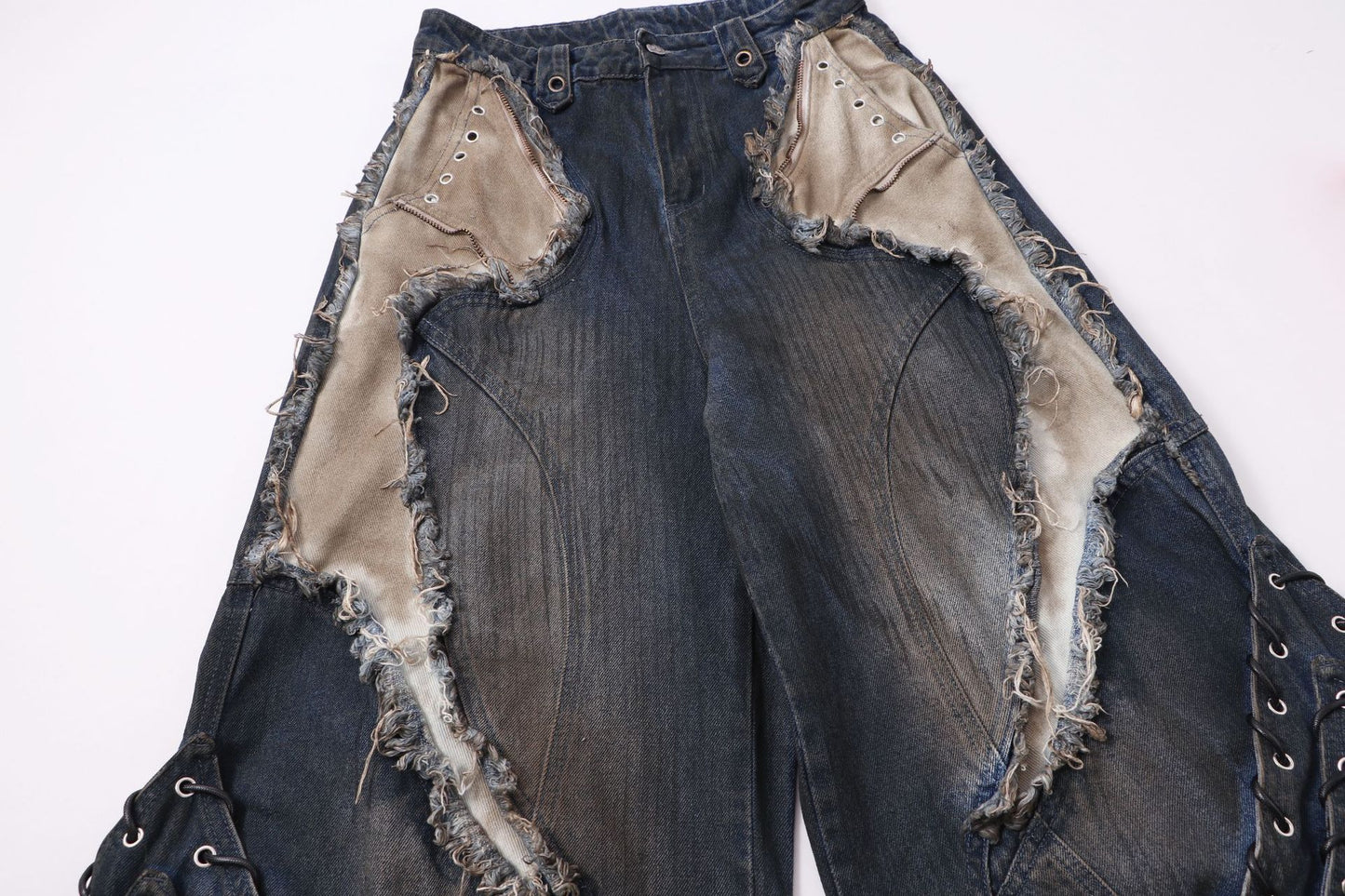 YAVIORA Painted Wash Jeans