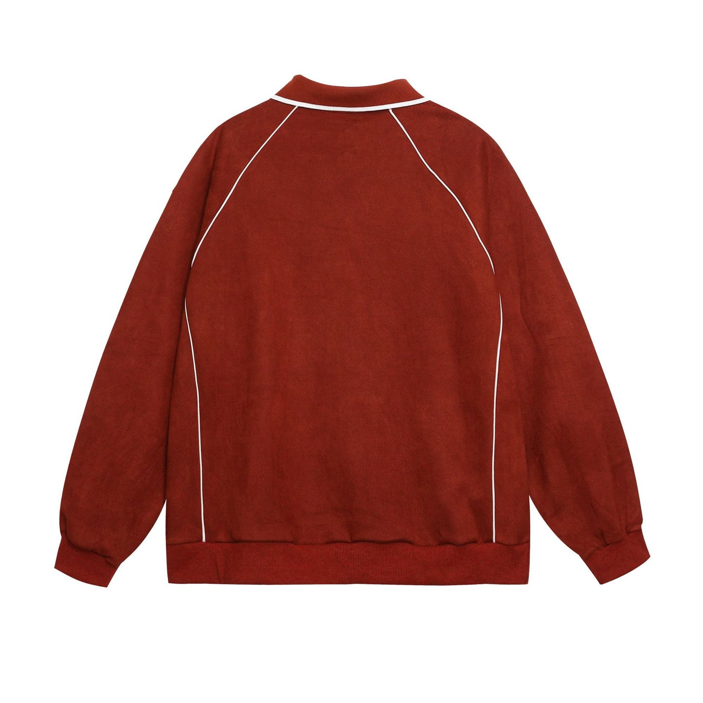 YAVIORA Polo-Sweatshirt mit Buchstaben-Print
