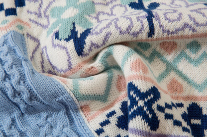 YAVIORA Tricot ethnique vintage