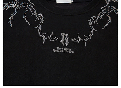 YAVIORA Suede Thorn Tee