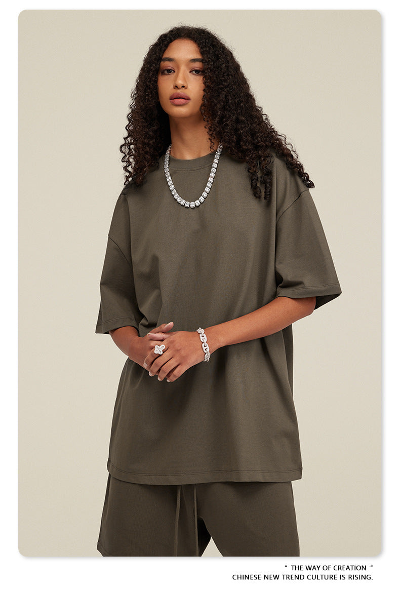 Yaviora Summer American Style Solid Color Loose T-Shirt