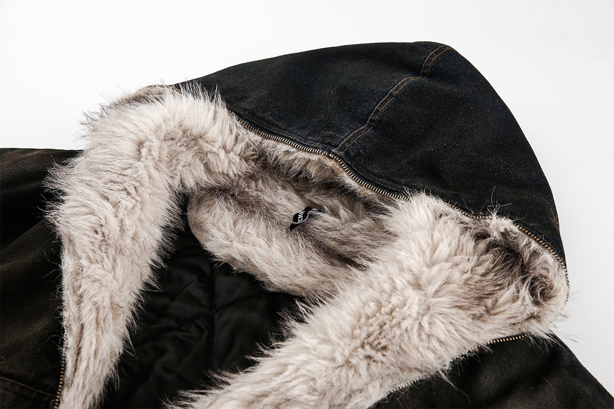 YAVIORA Denim Puffer Jacket