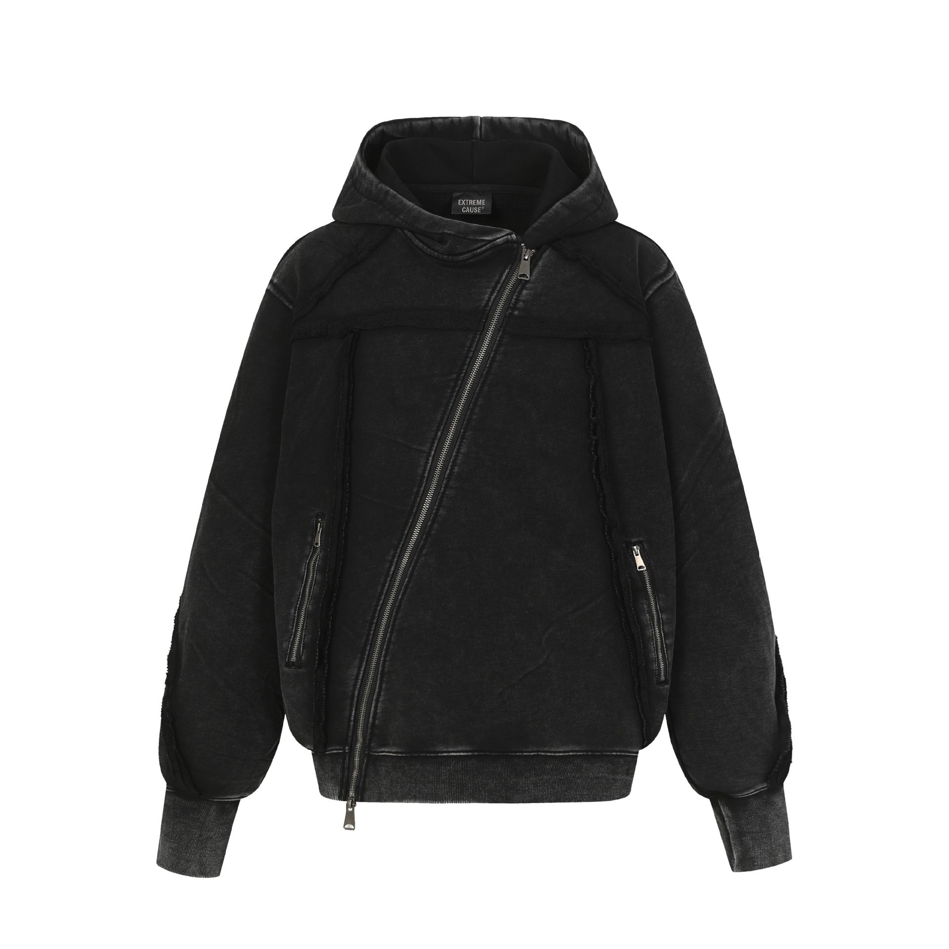 YAVIORA Deconstructed Irregular Hoodie