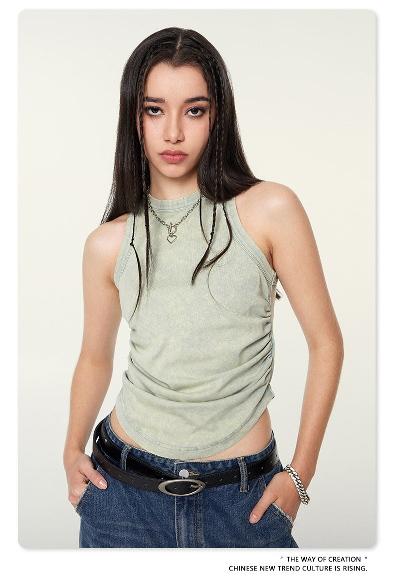 Yaviora American Distressed Hot Girl Style Vest for Women