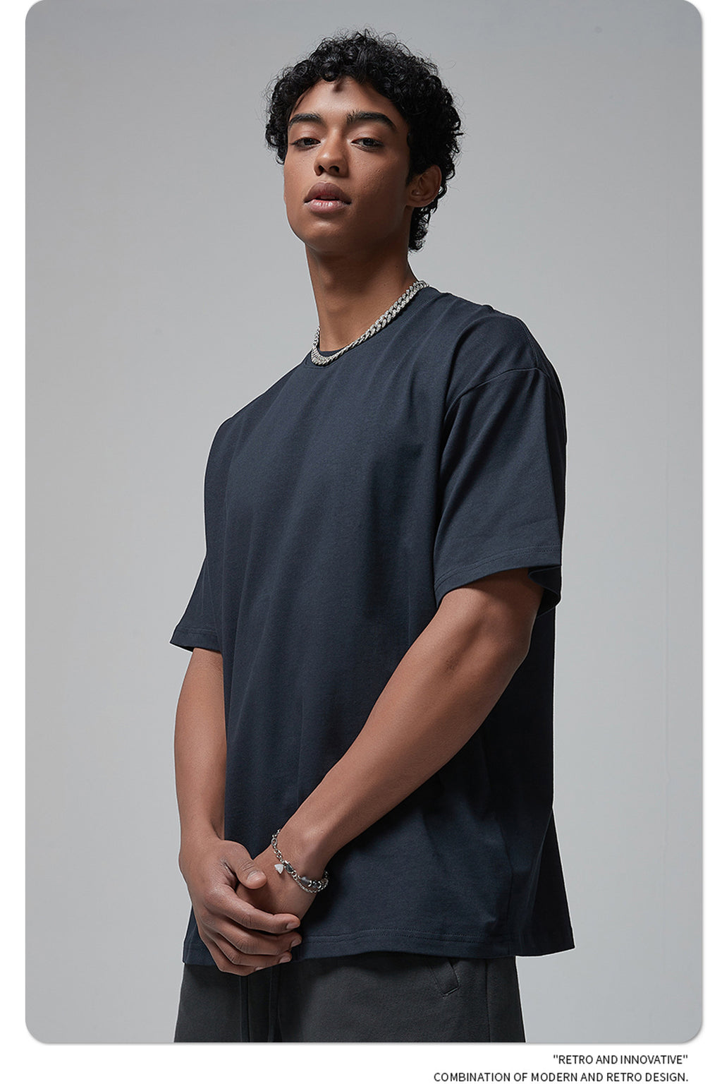Yaviora 230G Double Yarn Pure Cotton Short-Sleeve T-Shirt