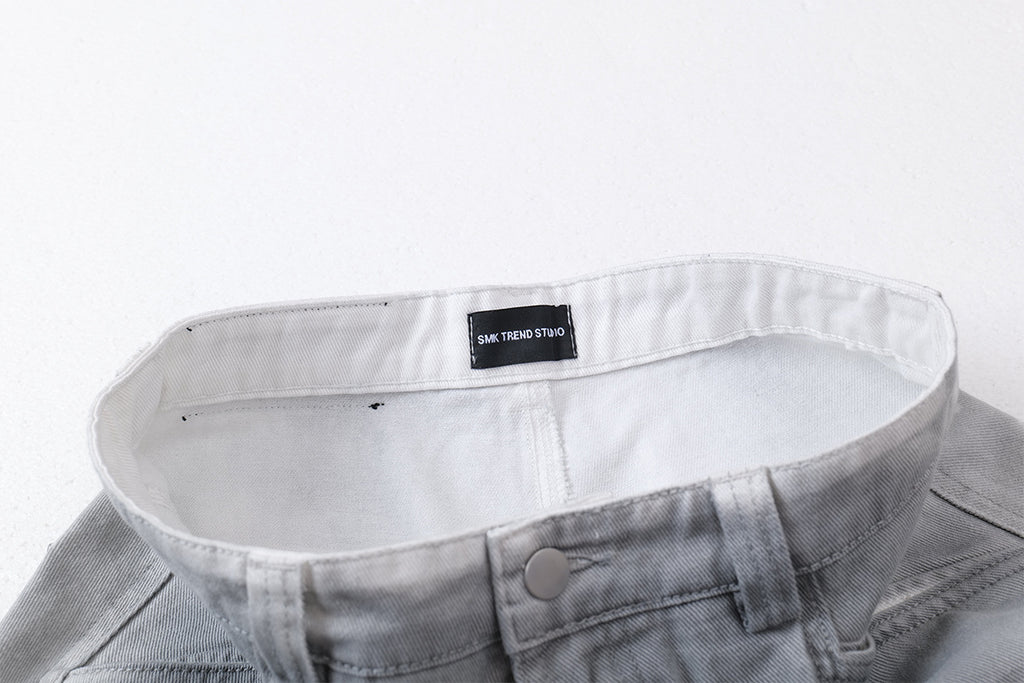 YAVIORA Dirty Dye Deconstructed Design Scimitar Pants
