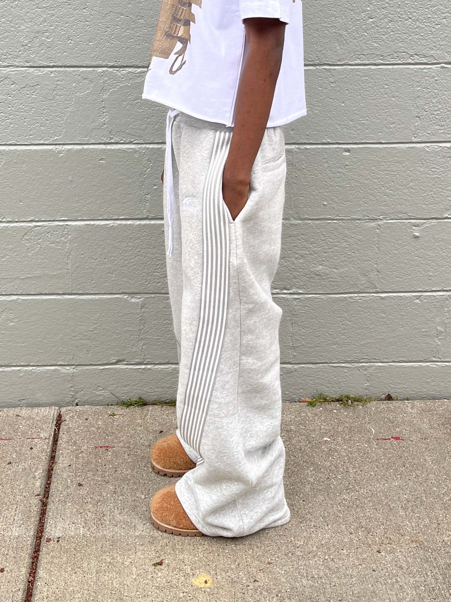 Y2K American style striped casual street hip-hop trousers