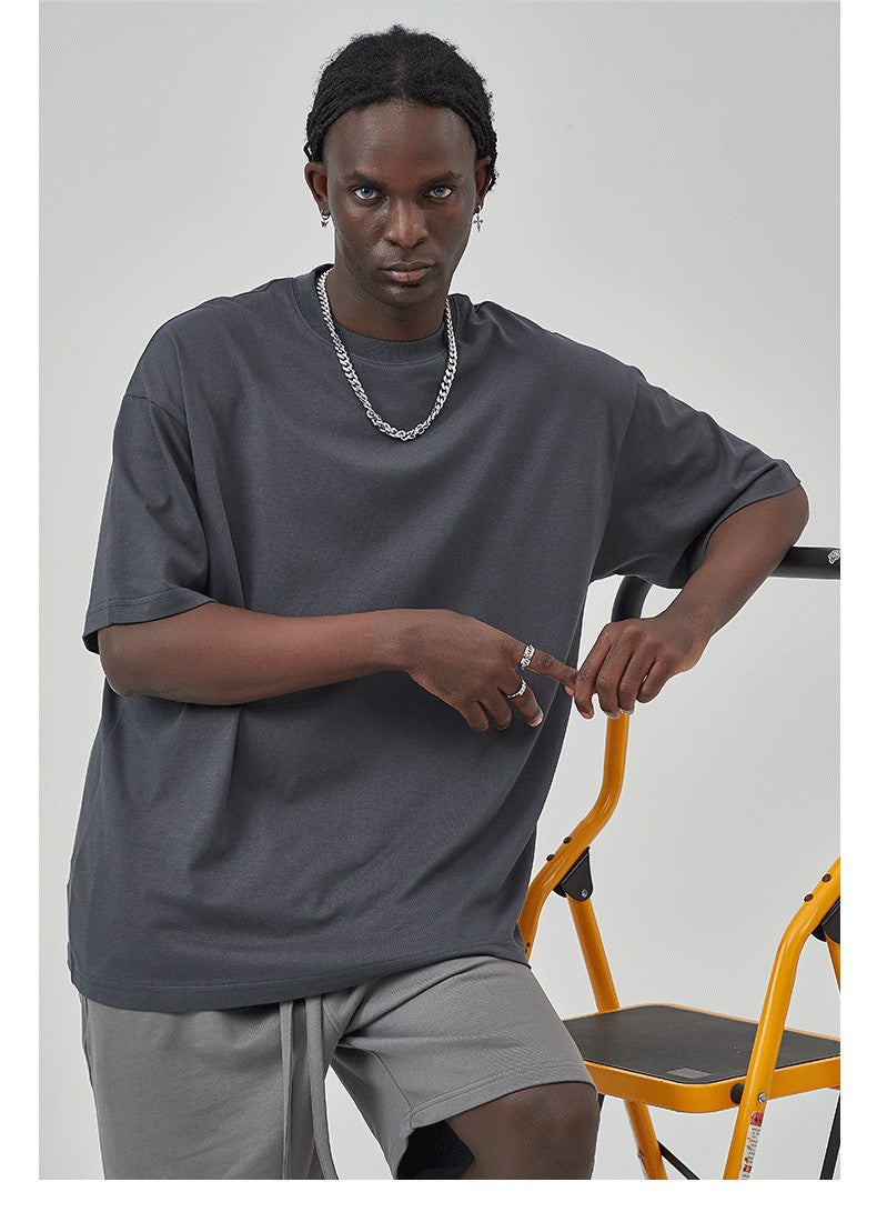 Yaviora 230G Double Yarn Pure Cotton Short-Sleeve T-Shirt