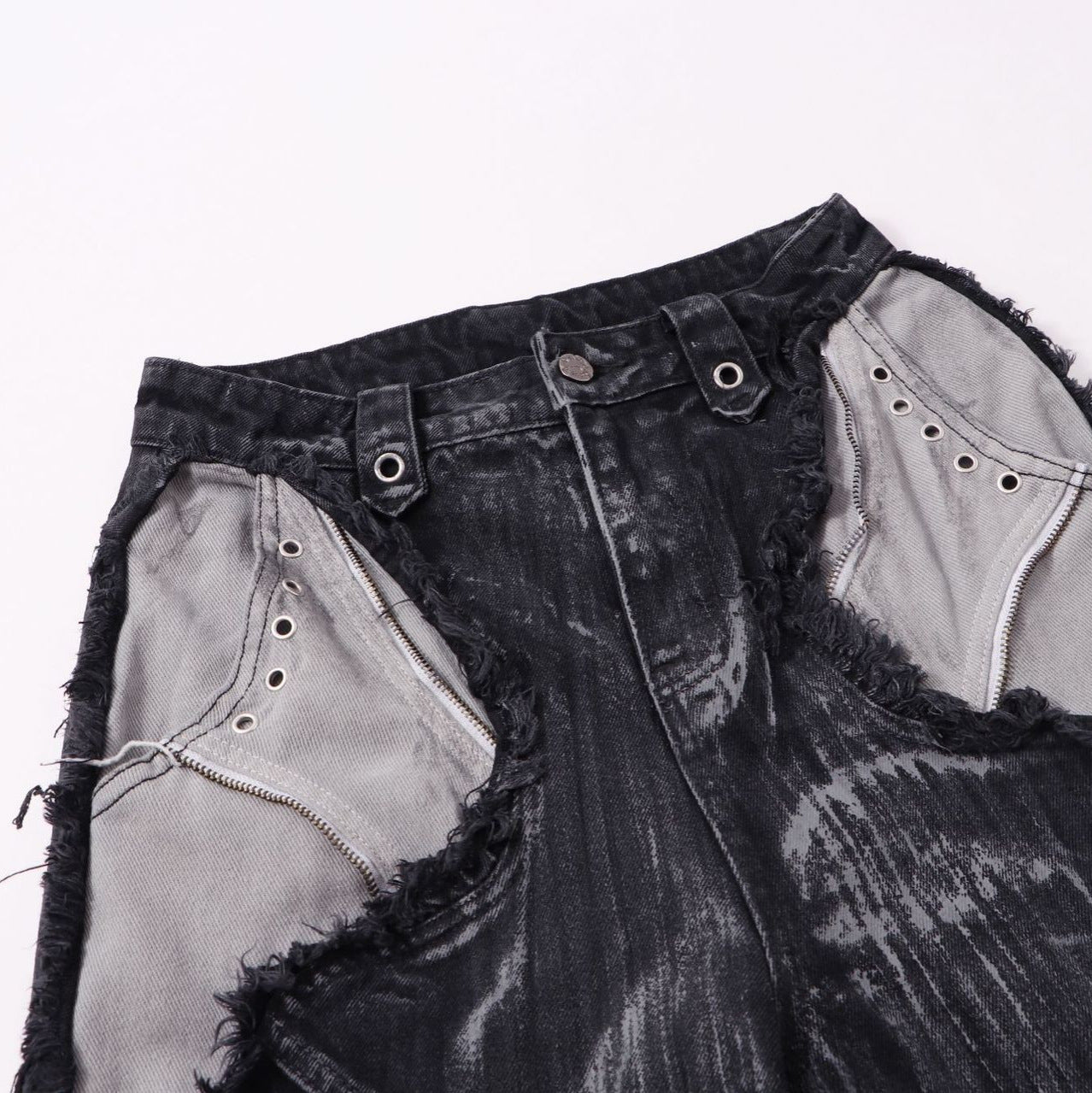 YAVIORA Painted Wash Jeans