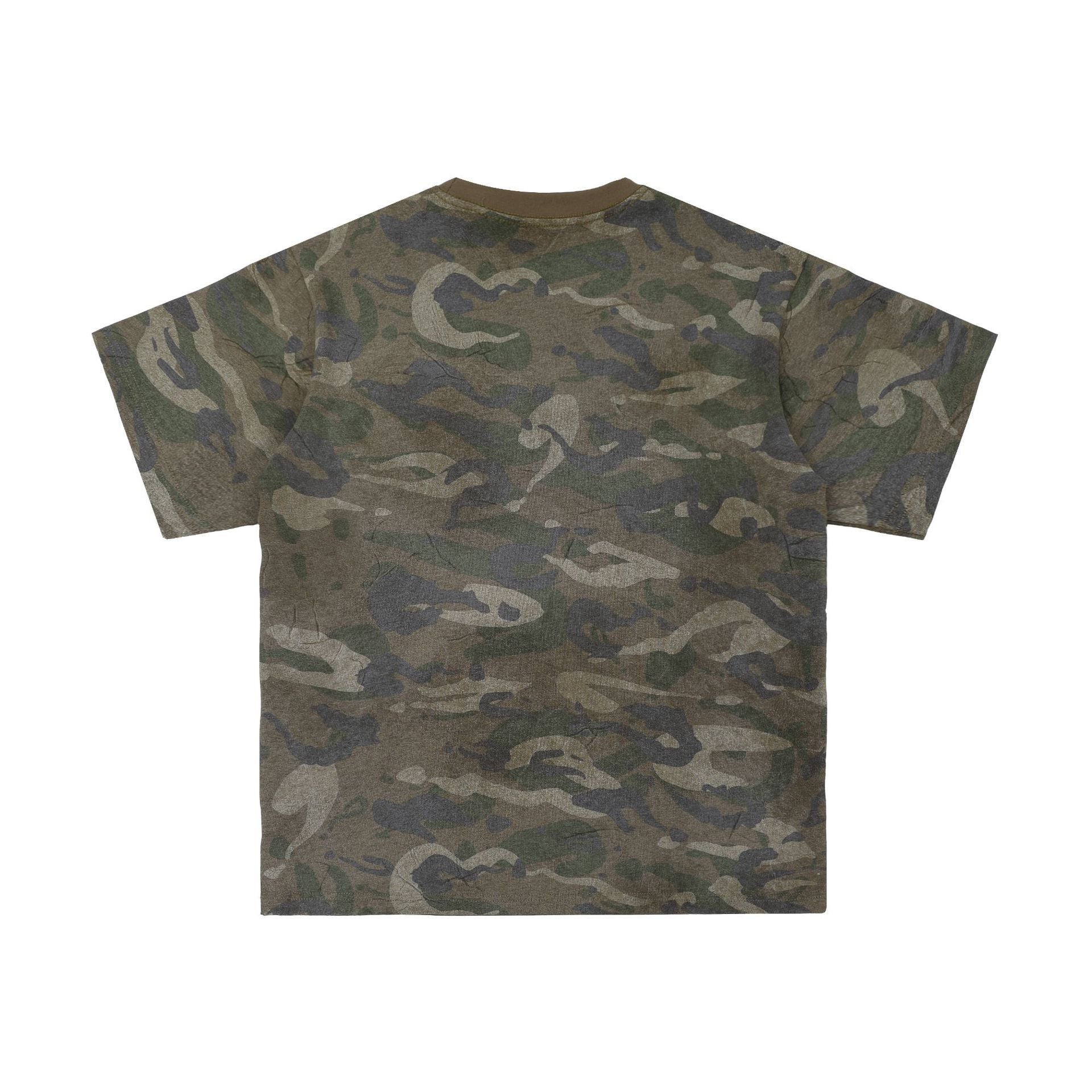 YAVIORA Vintage Camo Graphic T-Shirt