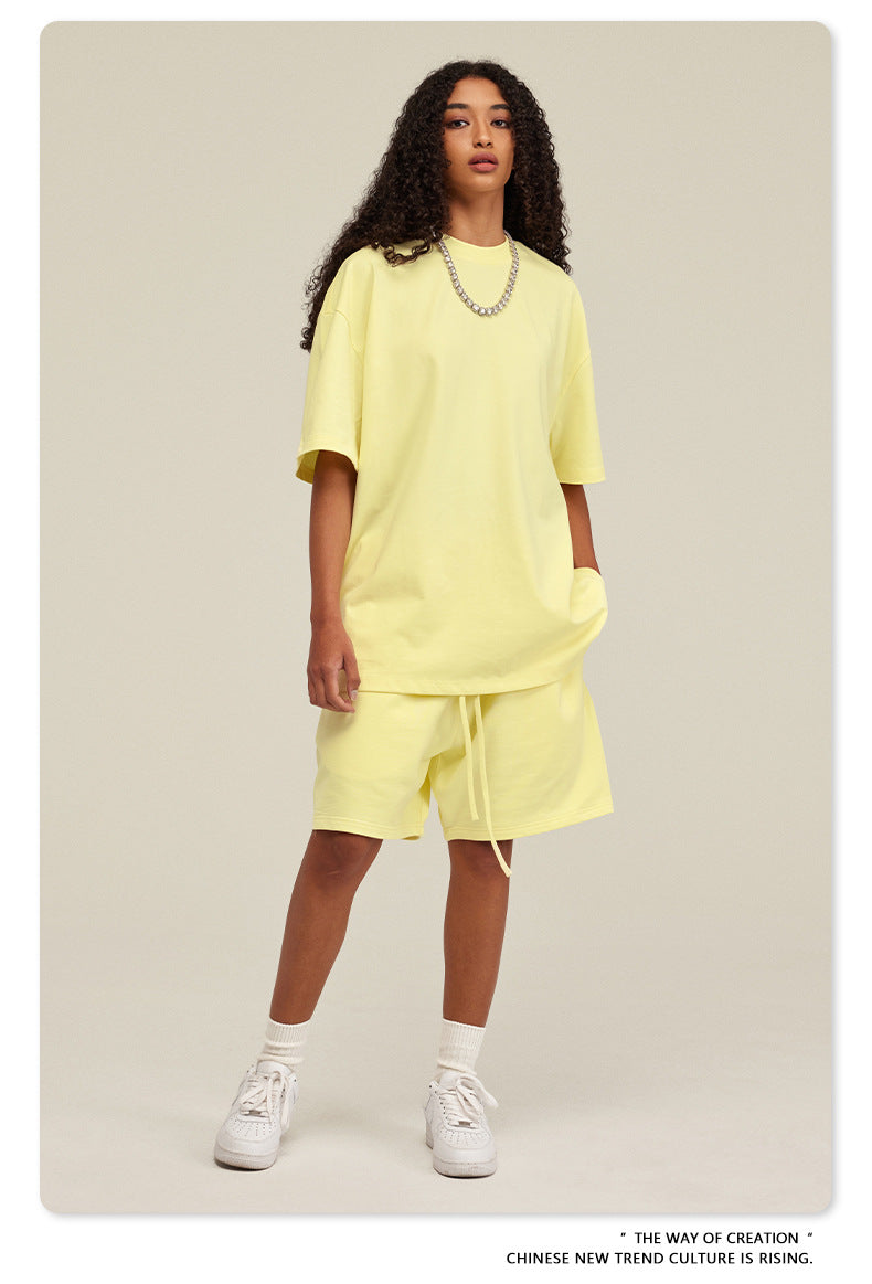 Yaviora Summer American Style Solid Color Loose T-Shirt