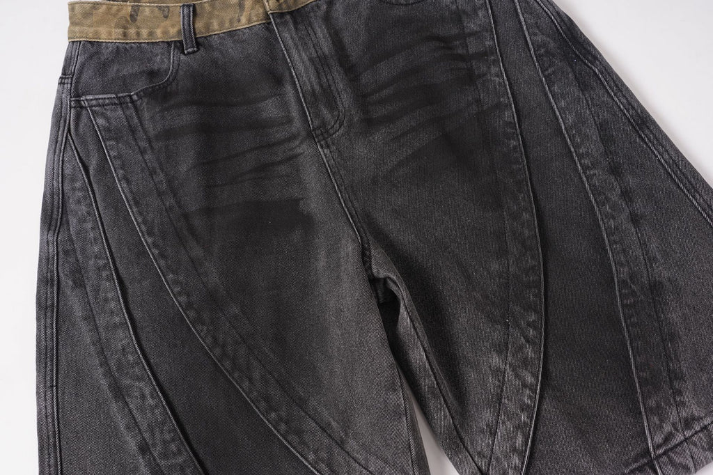 YAVIORA "Wasteland" Style Distressed Denim Shorts