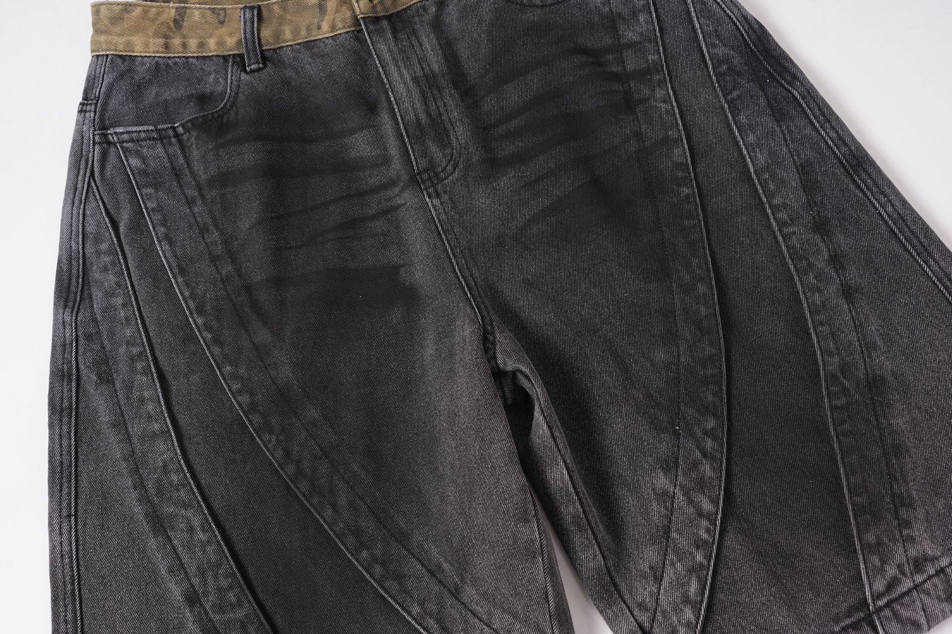 YAVIORA "Wasteland" Style Distressed Denim Shorts