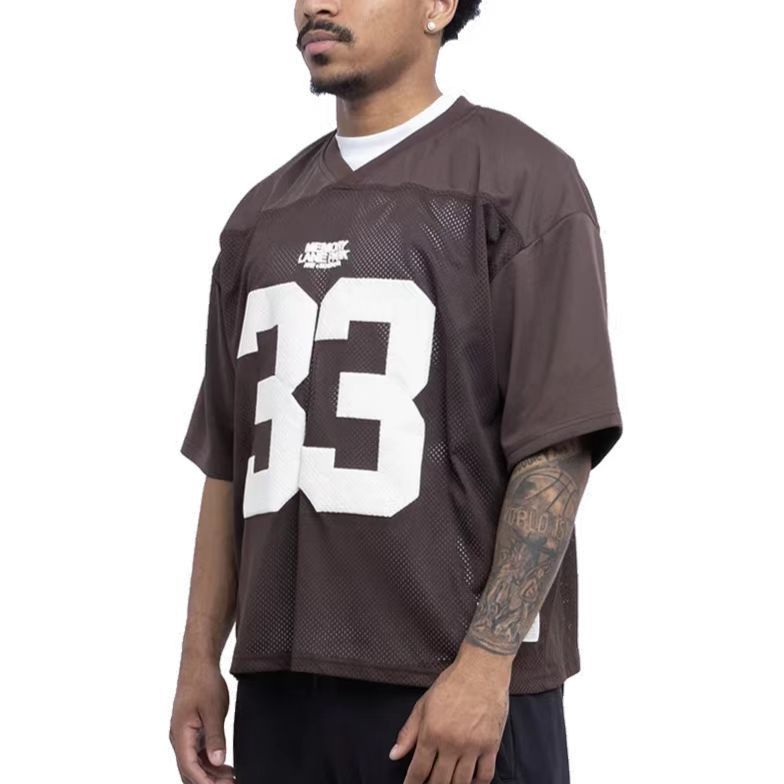 Retro Sports Jersey T-Shirt with Number Print – Streetwear Style