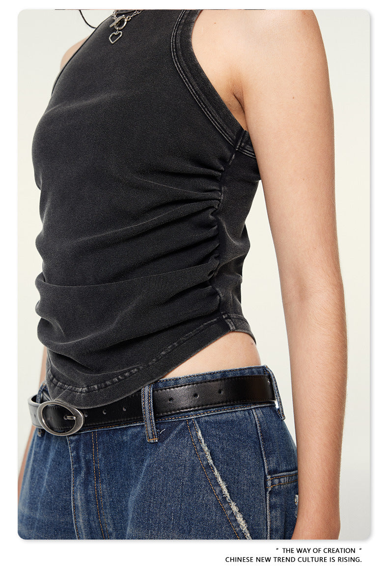 Yaviora American Distressed Hot Girl Style Vest for Women