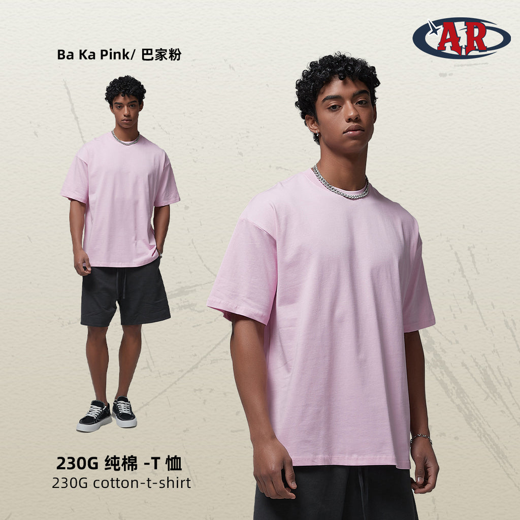 Yaviora 230G Double Yarn Pure Cotton Short-Sleeve T-Shirt