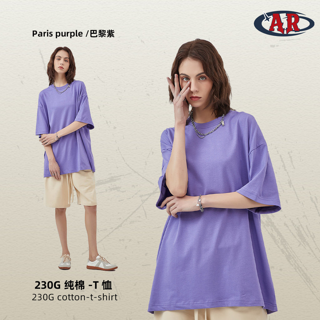 Yaviora 230G Double Yarn Pure Cotton Short-Sleeve T-Shirt