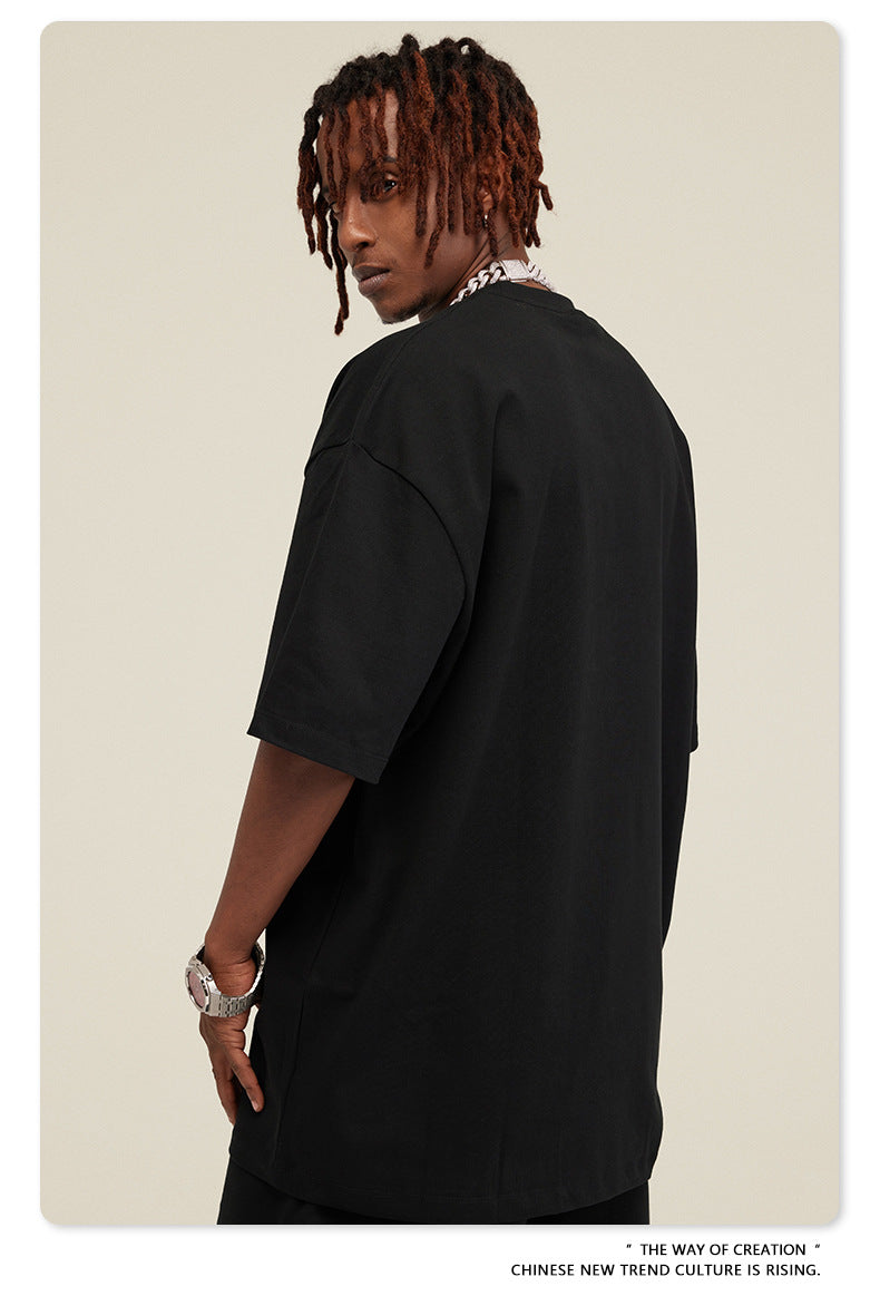 Yaviora Summer American Style Solid Color Loose T-Shirt